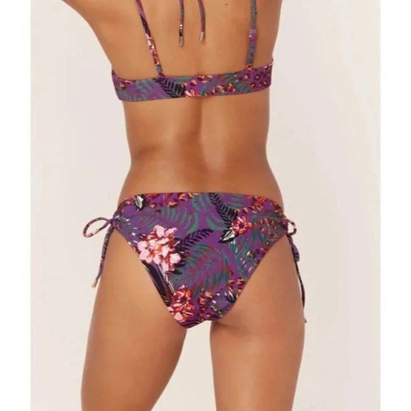Andie Swim The Casablanca Bottom Dark Plum Eco Nylon Size Small - Picture 2 of 9